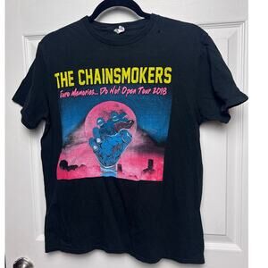 The Chainsmokers Euro Memories Do Not Open Tour 2018 Graphic Concert T-Shirt